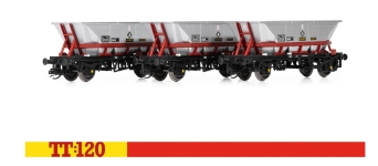 Hornby TT6037 - TT - 3-tlg. Set Selbstentladewagen, Railfreight, Ep. IV